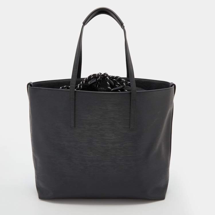 Pre Owned Vivienne Westwood Black Leather Shopper Tote