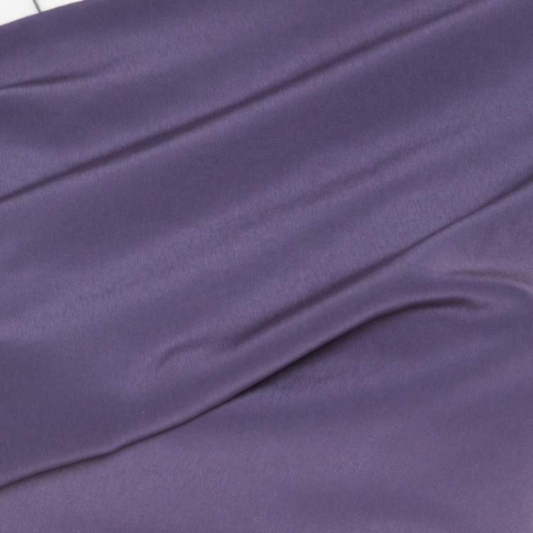 Pre Owned Vivienne Westwood Red Label Purple Draped Sleeveless Top S