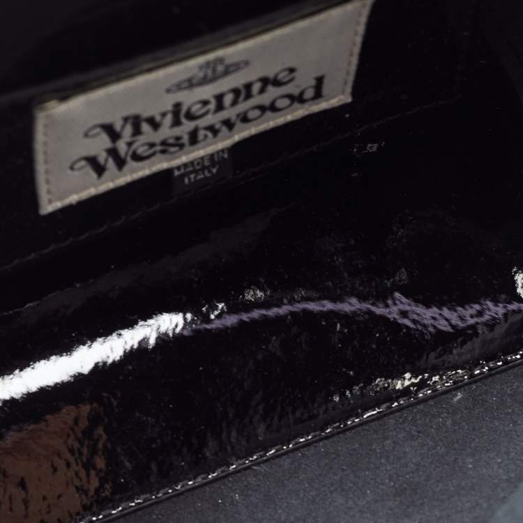 Pre Owned Vivienne Westwood Black Patent Leather Mini Betty Tote