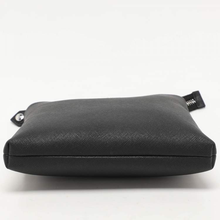 Pre Owned Vivienne Westwood Black Leather Crossbody Bag