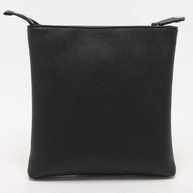 Pre Owned Vivienne Westwood Black Leather Crossbody Bag