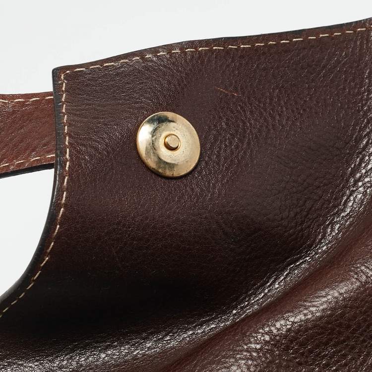 Pre Owned Vivienne Westwood Brown Leather Brighton Frame Satchel