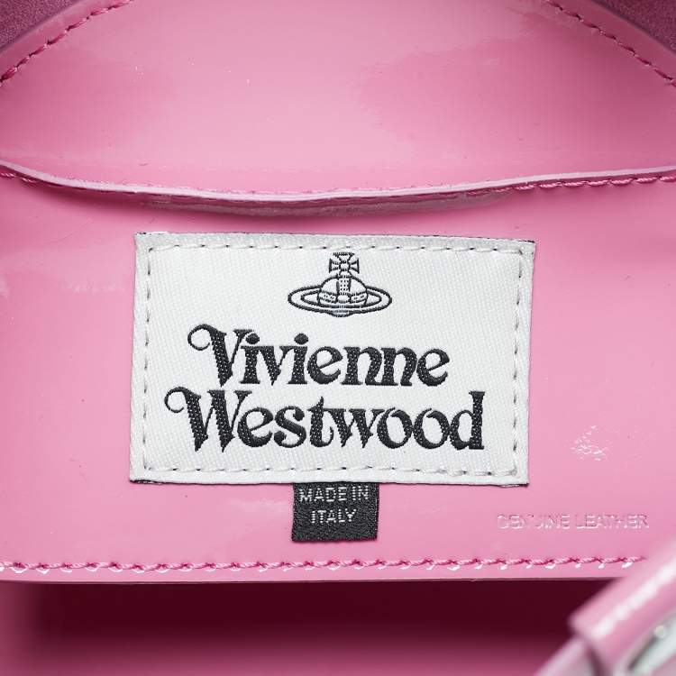 Pre Owned Vivienne Westwood Pink Patent Leather Mini Betty Tote