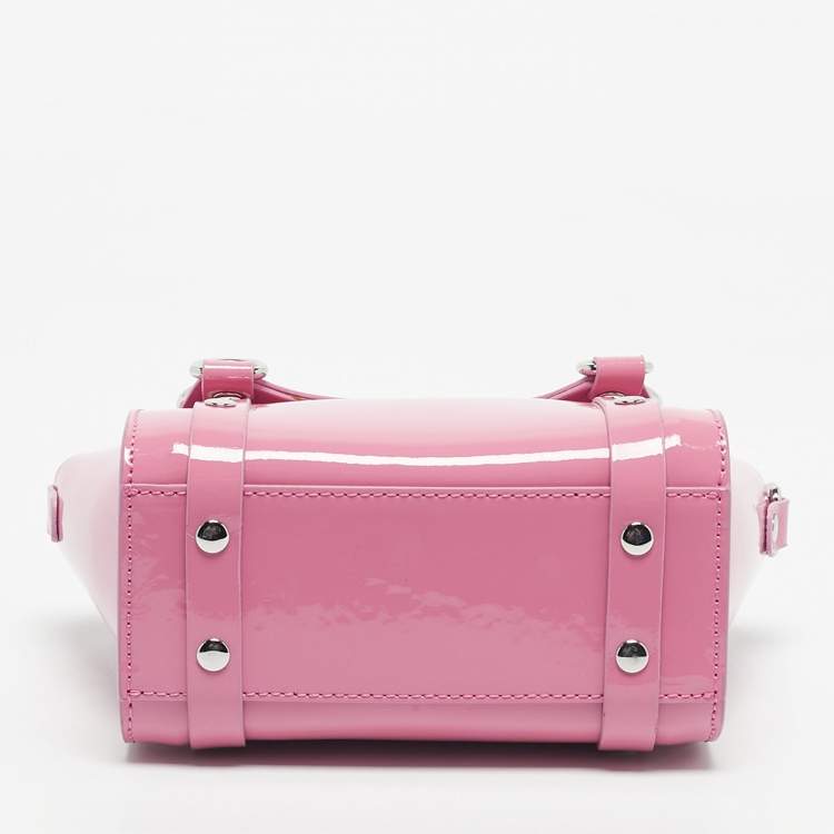Pre Owned Vivienne Westwood Pink Patent Leather Mini Betty Tote