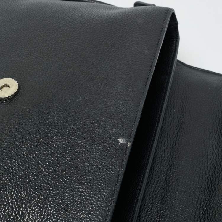 Pre Owned Vivienne Westwood Black Leather Windsor Shoulder Bag