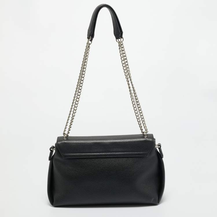 Pre Owned Vivienne Westwood Black Leather Windsor Shoulder Bag