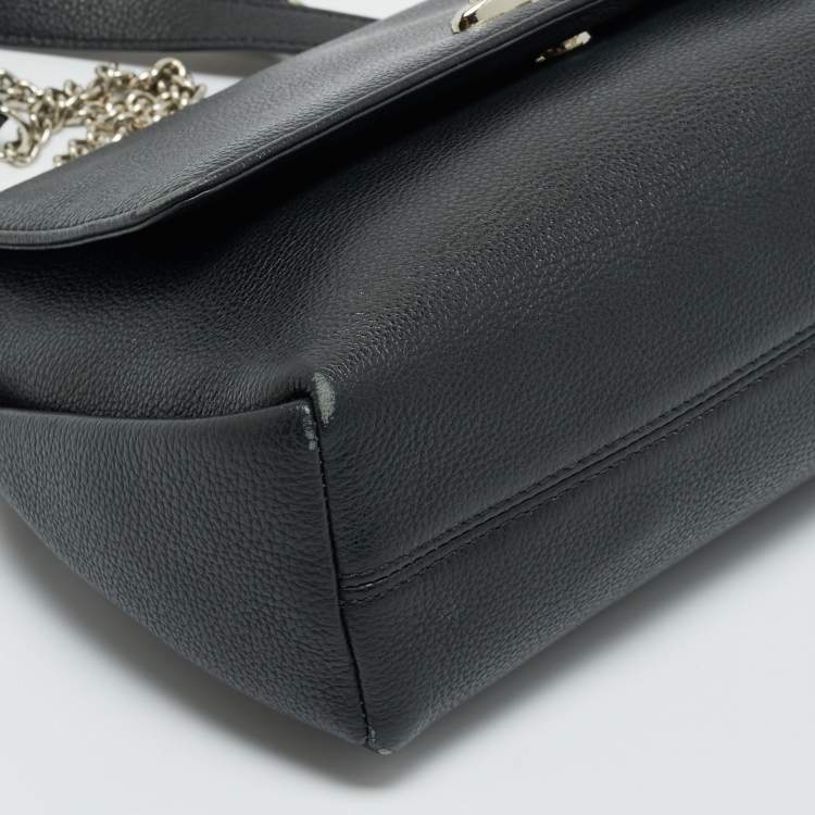 Pre Owned Vivienne Westwood Black Leather Windsor Shoulder Bag