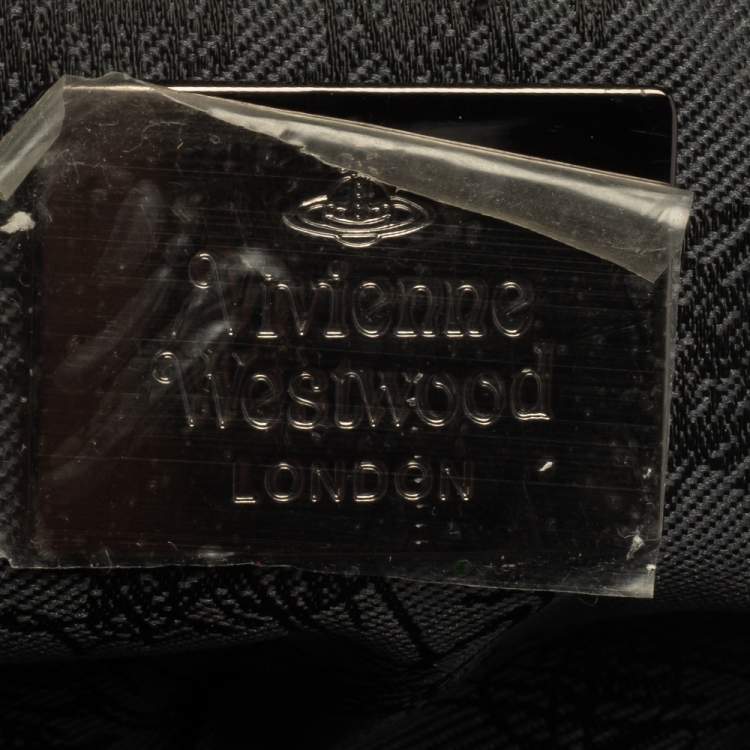 Pre Owned Vivienne Westwood Multicolor Lace and Glitter Kiss Lock Chain Clutch 