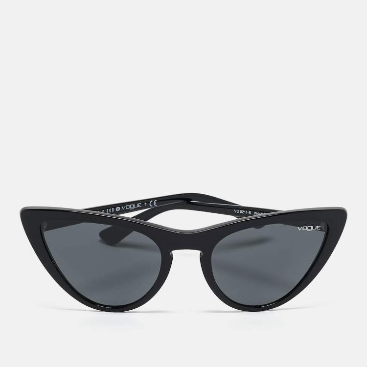Pre Owned Vogue Black Gigi Hadid Cat Eye Sunglasses