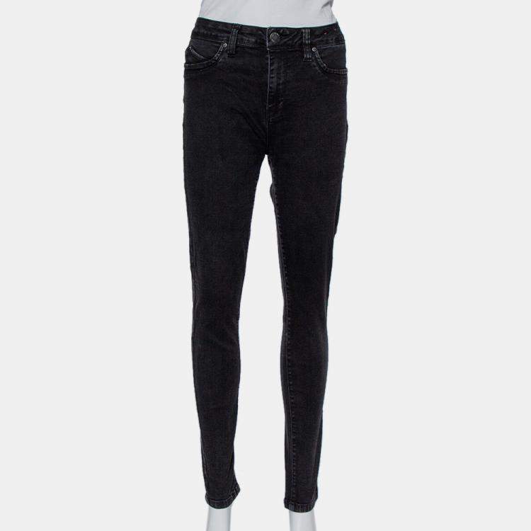 Pre Owned YMI WannaBettaButt Black Denim Mid Rise Jeans L