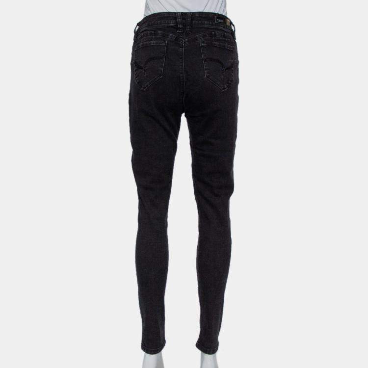 Pre Owned YMI WannaBettaButt Black Denim Mid Rise Jeans L