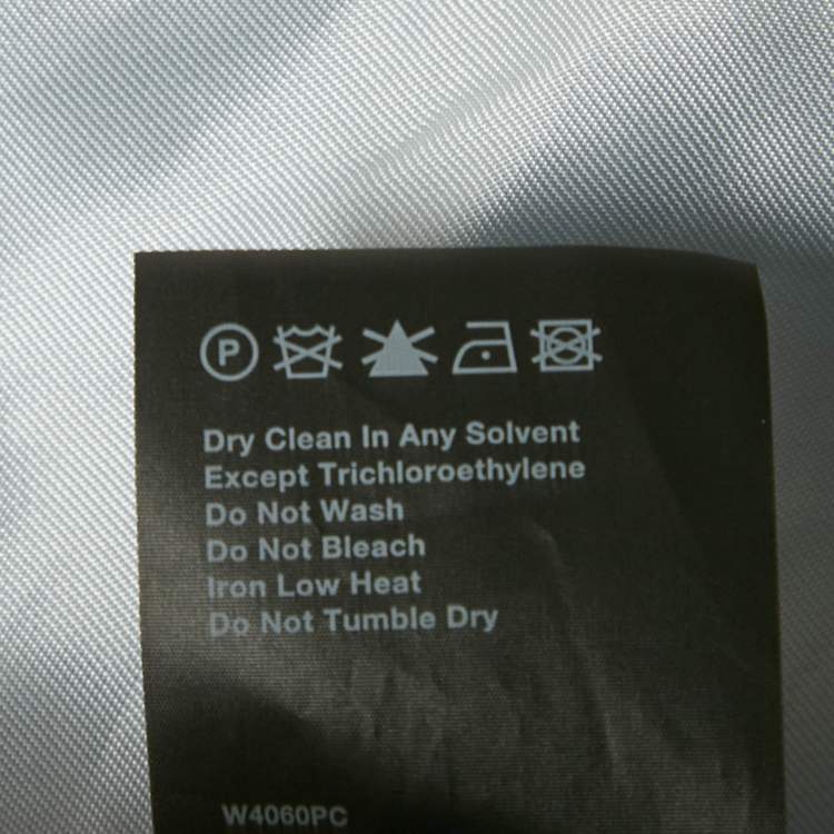 Pre Owned Wardrobe NYC Blue Wool Crepe Button Front Blazer S