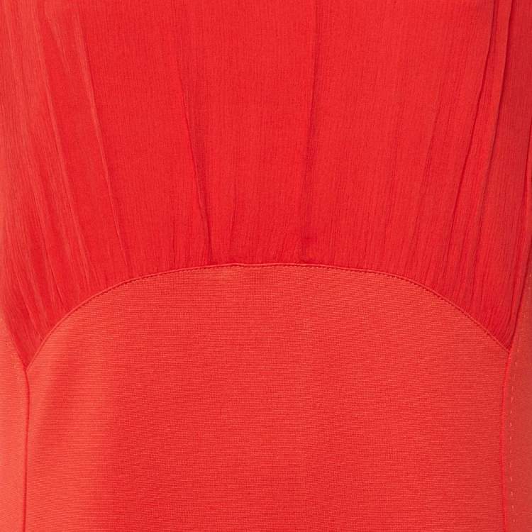 Pre Owned Weekend Max Mara Red Jersey Rienza Midi Dress XXL