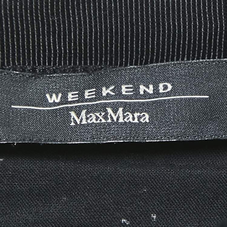 Pre Owned Weekend Max Mara Black Sequin Album Midi Skirt S