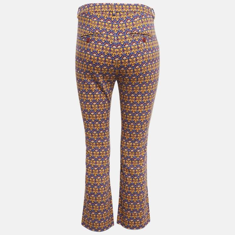 Pre Owned Weekend Max Mara Multicolor Printed Cotton Capri Pants S