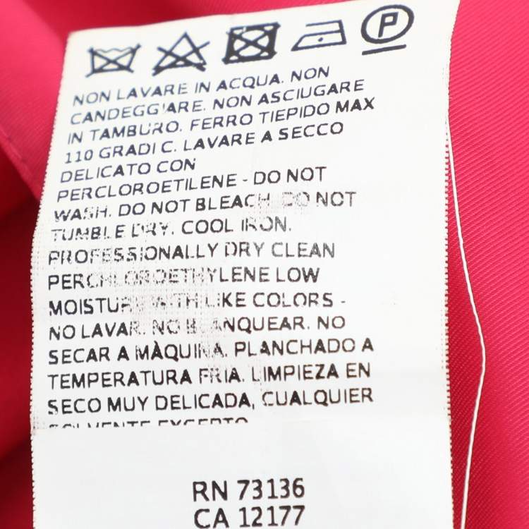 Pre Owned Weekend Max Mara Pink Crepe Midi Dress S