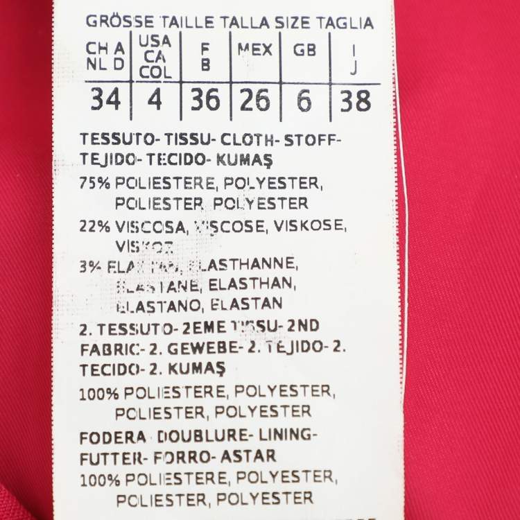 Pre Owned Weekend Max Mara Pink Crepe Midi Dress S