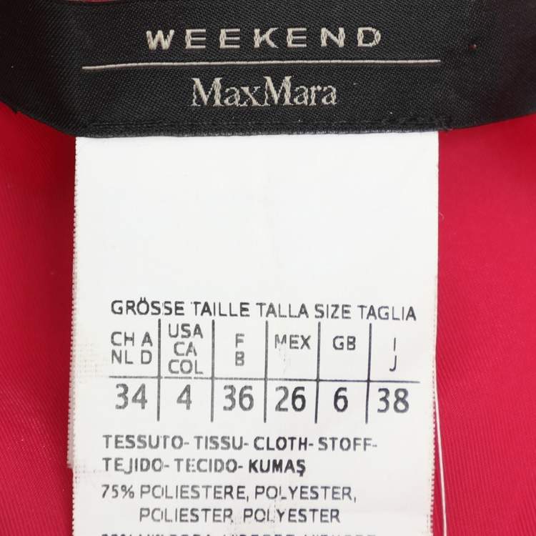Pre Owned Weekend Max Mara Pink Crepe Midi Dress S