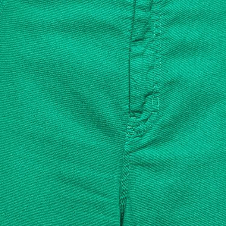 Pre Owned Weekend Max Mara Green Denim Wide-Leg Jeans XS Waist 34''