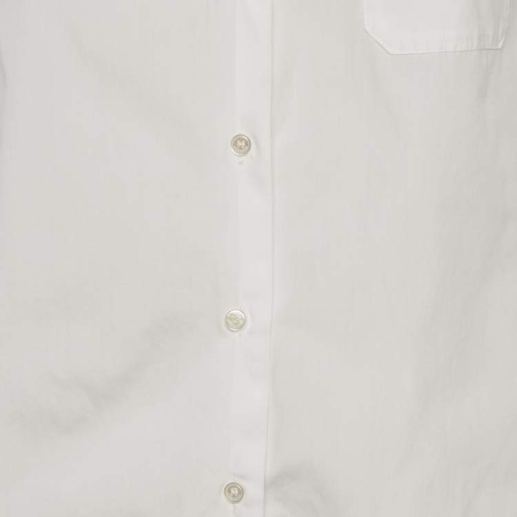 Pre Owned Weekend Max Mara White Cotton Long Sleeve Shirt M
