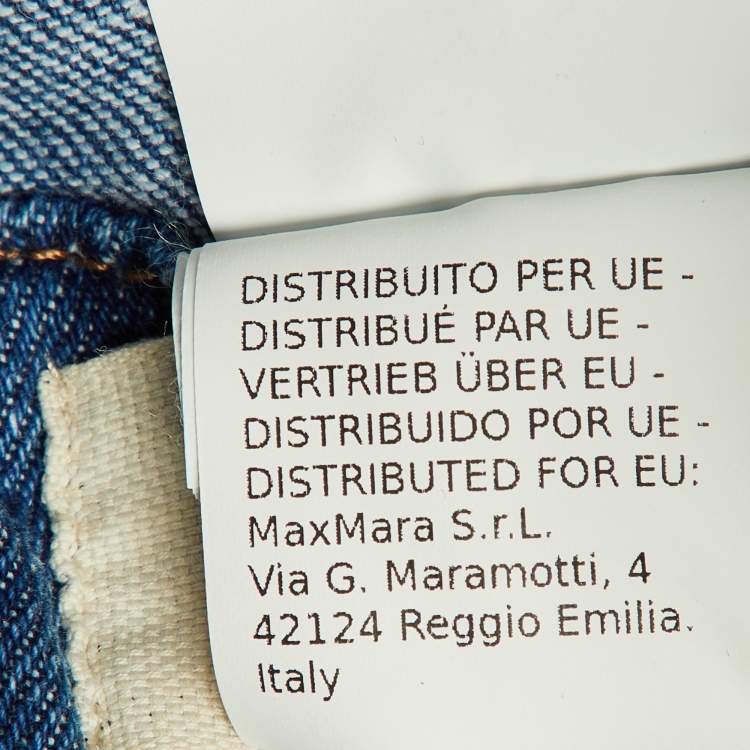 Pre Owned Weekend Max Mara Blue Denim Flared Jeans M/Waist 29"