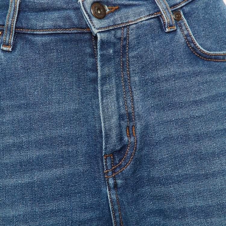 Pre Owned Weekend Max Mara Blue Denim Flared Jeans M/Waist 29"