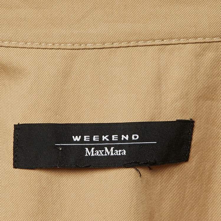 Pre Owned Weekend Max Mara Beige Shirt Maxi Dress XL