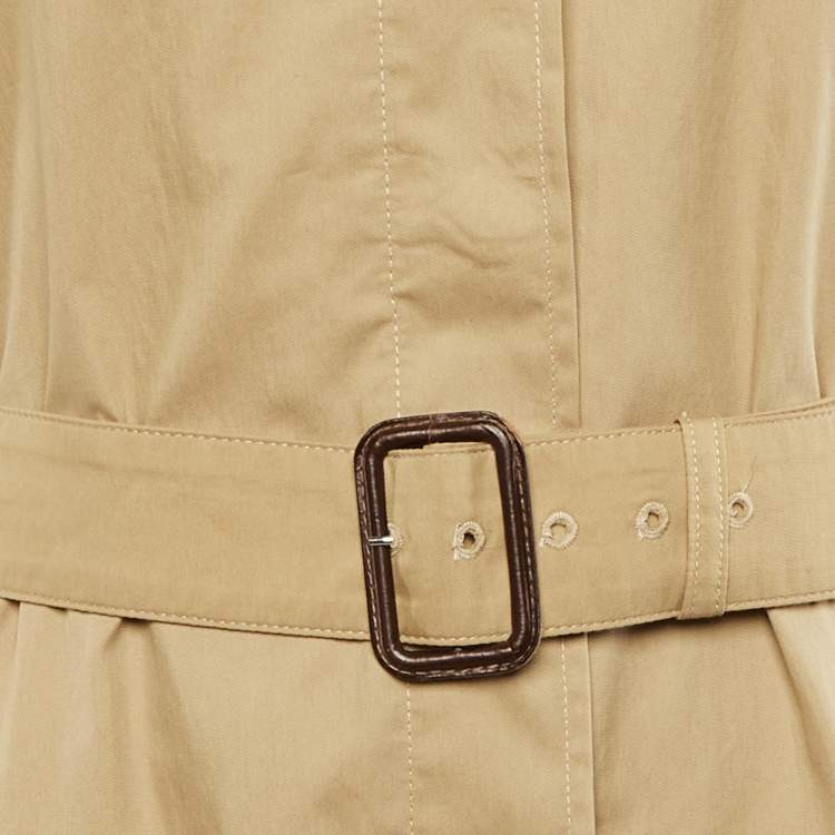 Pre Owned Weekend Max Mara Beige Shirt Maxi Dress XL