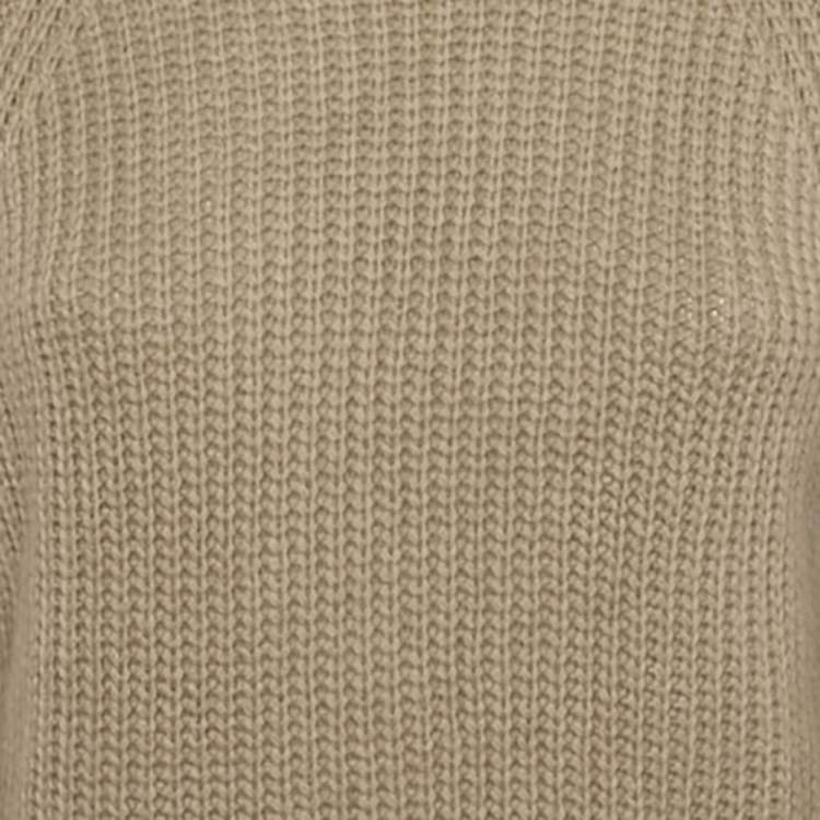 Pre Owned Weekend Max Mara Brown Rib Knit Sweater XS