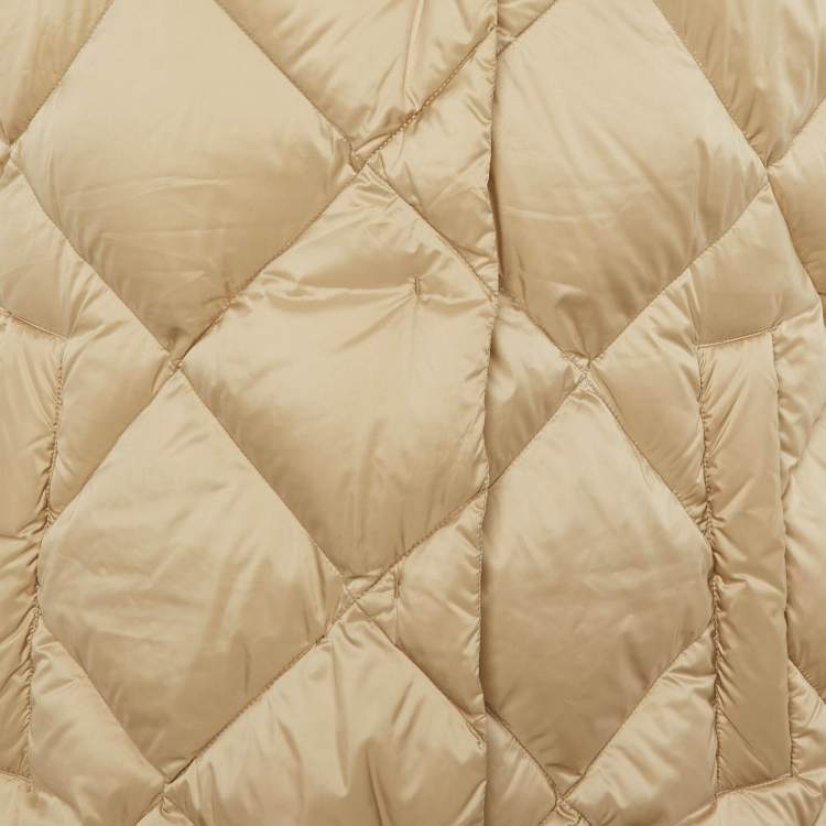 Pre Owned Weekend Max Mara Beige Quilted Down Vest L