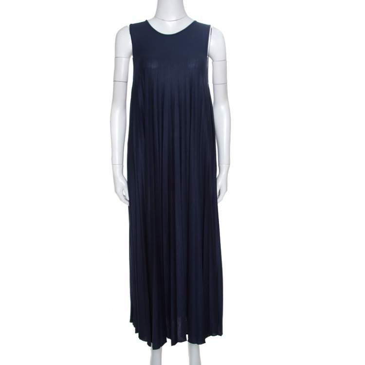 مملوكة مسبقًا Weekend Max Mara Navy Blue Cropped Sweater and Dress Set M