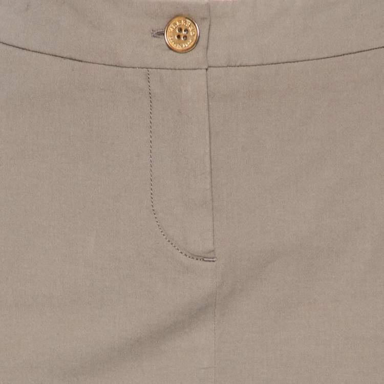 Pre Owned Weekend Max Mara Ecru Cotton Skirt L