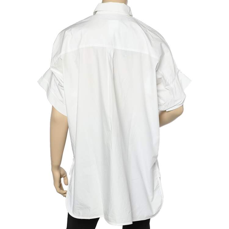 Pre Owned Weekend Max Mara White Cotton Oversized Tunic S