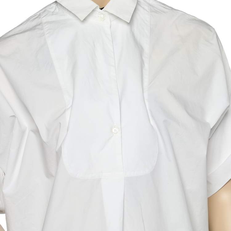 Pre Owned Weekend Max Mara White Cotton Oversized Tunic S