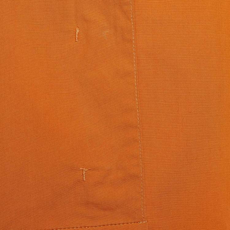 Pre Owned Weekend Max Mara Orange Cotton Neottia Shift Dress S