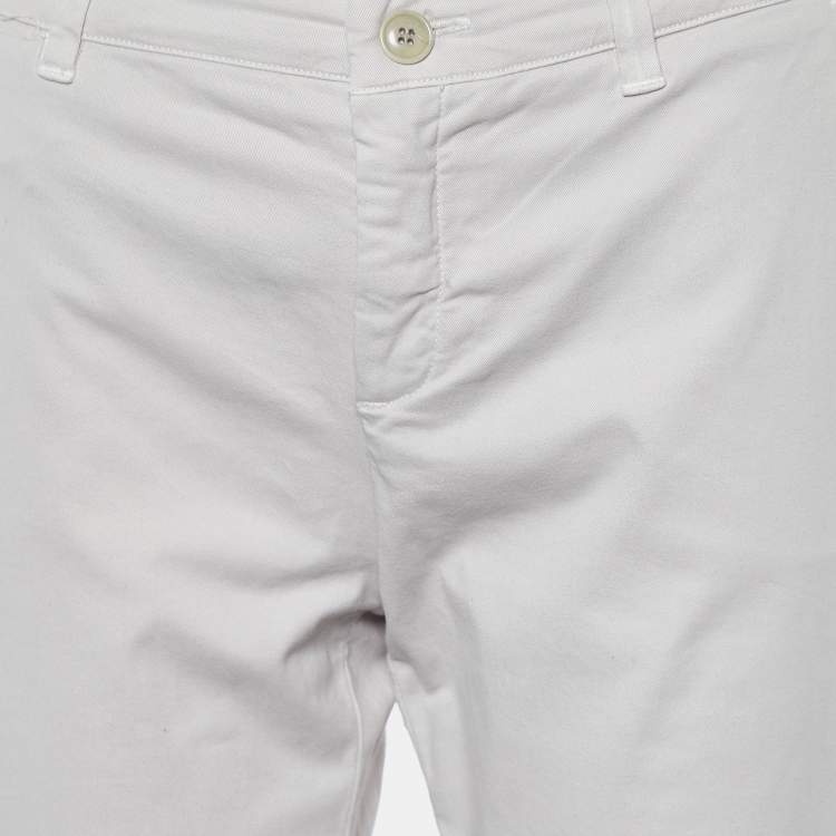 Pre Owned Weekend Max Mara Beige Cotton Audrey Chino Pants M