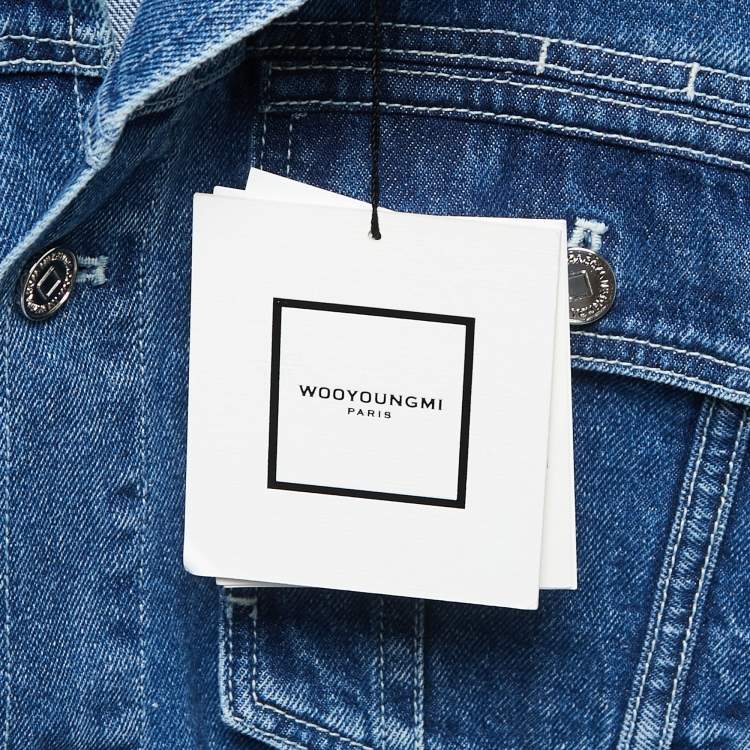 Pre Owned Wooyoungmi Blue Denim Jacket XL