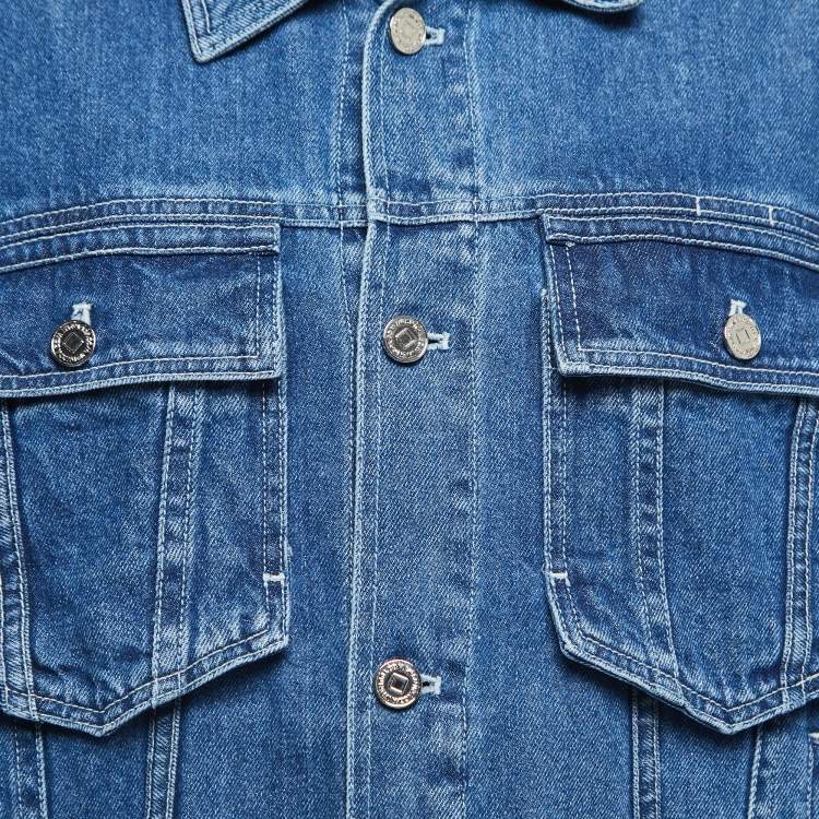 Pre Owned Wooyoungmi Blue Denim Jacket XL