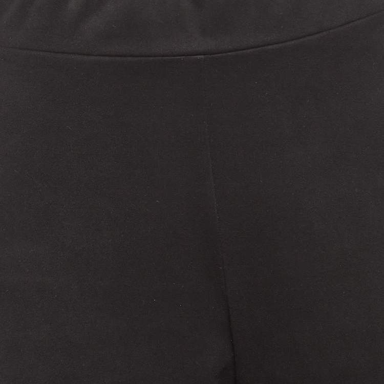 Pre Owned Wolford Black Suede Leggings M