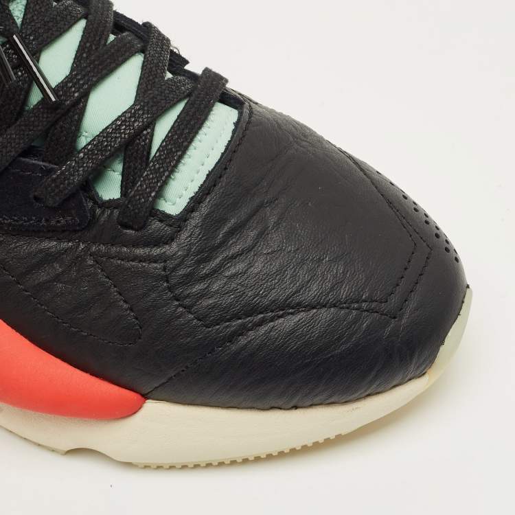 Pre Owned Adidas Y-3 Multicolor Leather and Fabric Kaiwa Sneakers Size 39 1/3