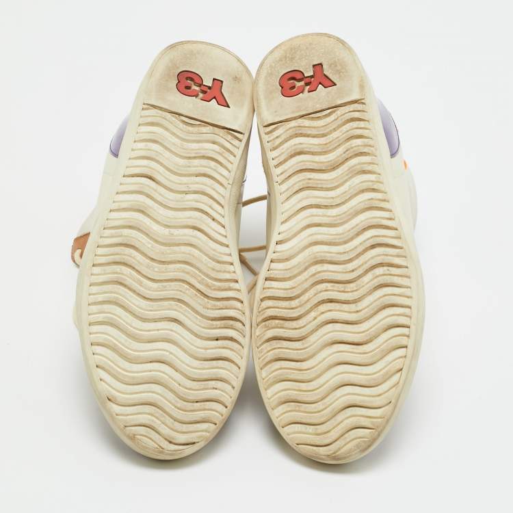 مملوكة مسبقًا Y-3 Multicolor Leather and Mesh Spring Summer High Top Sneakers Size 38