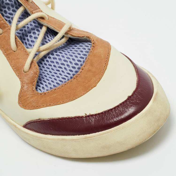 مملوكة مسبقًا Y-3 Multicolor Leather and Mesh Spring Summer High Top Sneakers Size 38