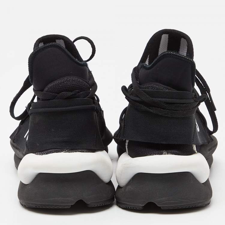 Pre Owned Y-3 Black Knit Fabric  Cloth Low Trainers  Sneakers Size 39.5