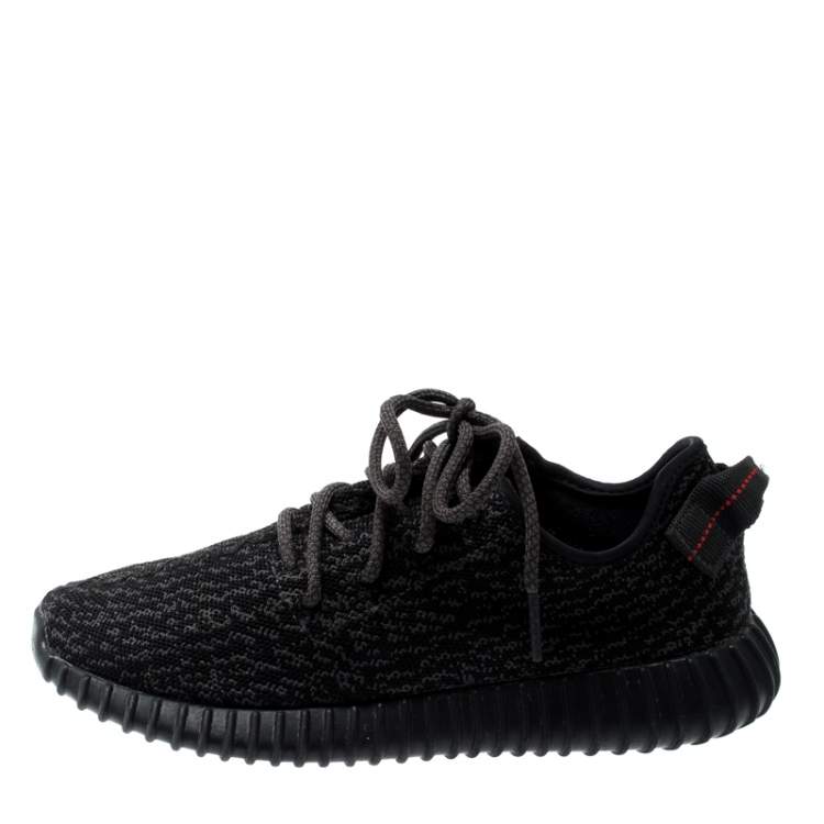 Yeezy x Adidas Black/Grey Knit Boost 350 Pirate Black Sneakers Size 39.5 Yeezy x Adidas | TLC