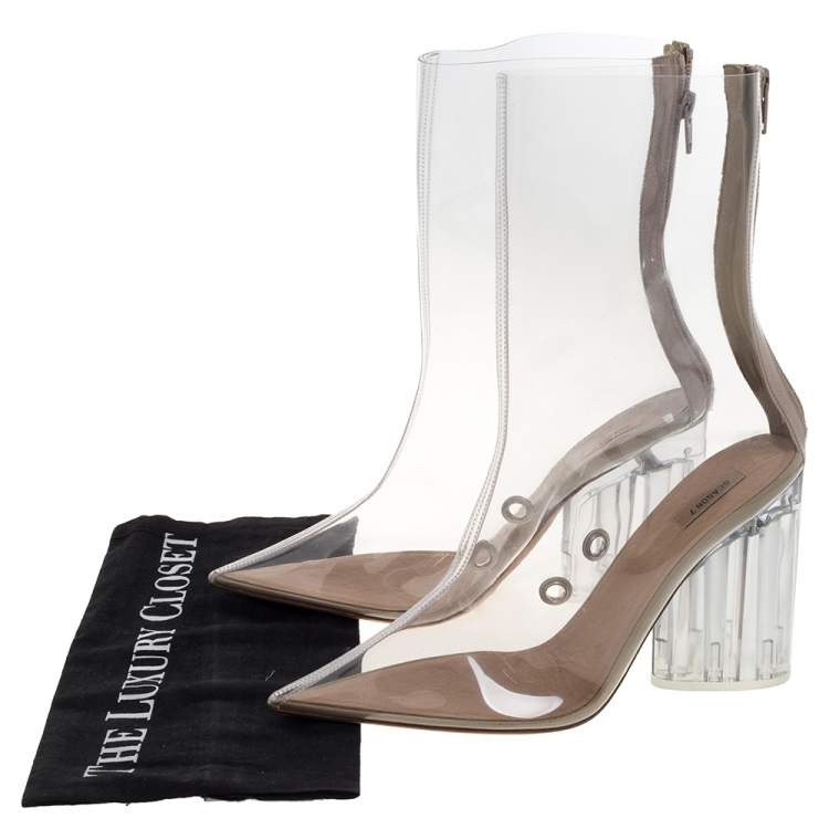 yeezy transparent boots