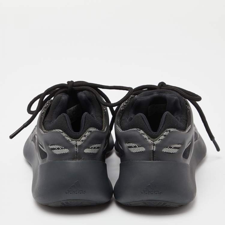 Pre Owned Yeezy x Adidas Black Knit Fabric 700 V3 Alvah Sneakers Size 39 1/3