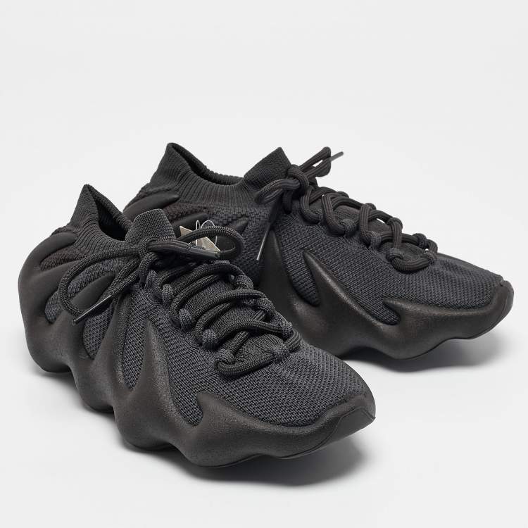 Pre Owned Yeezy x Adidas Grey Knit Fabric Yeezy 450 'Stone Teal' Sneakers Size 37 2/3