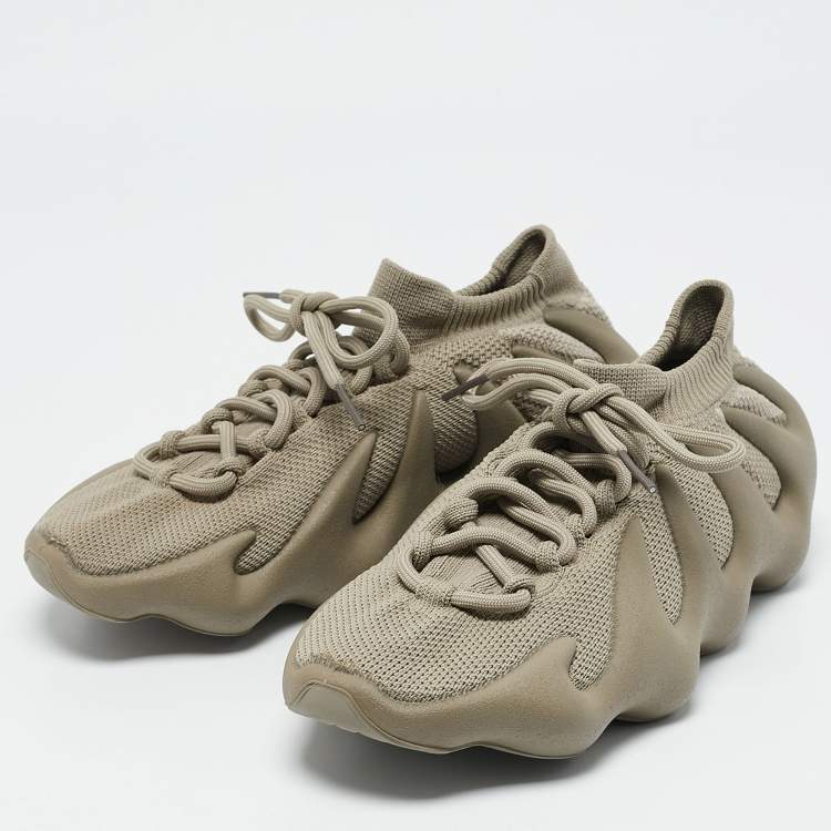 مملوكة مسبقًا Yeezy x Adidas Grey Knit Fabric Yeezy 450 'Stone Teal' Sneakers Size 38 2/3