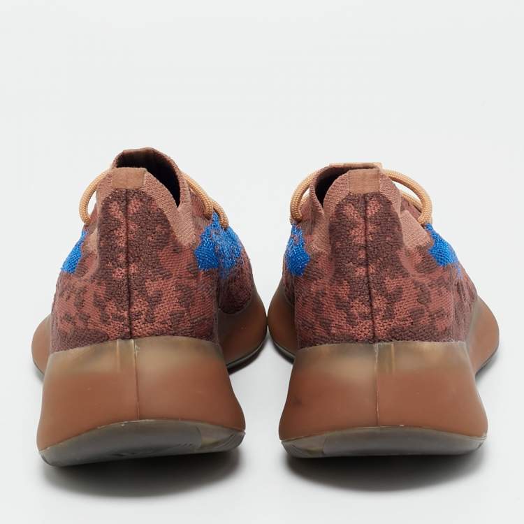 مملوكة مسبقًا Yeezy x Adidas Boost 380 Azure Size 40 Multicolor Knit Fabric Low Top Sneakers