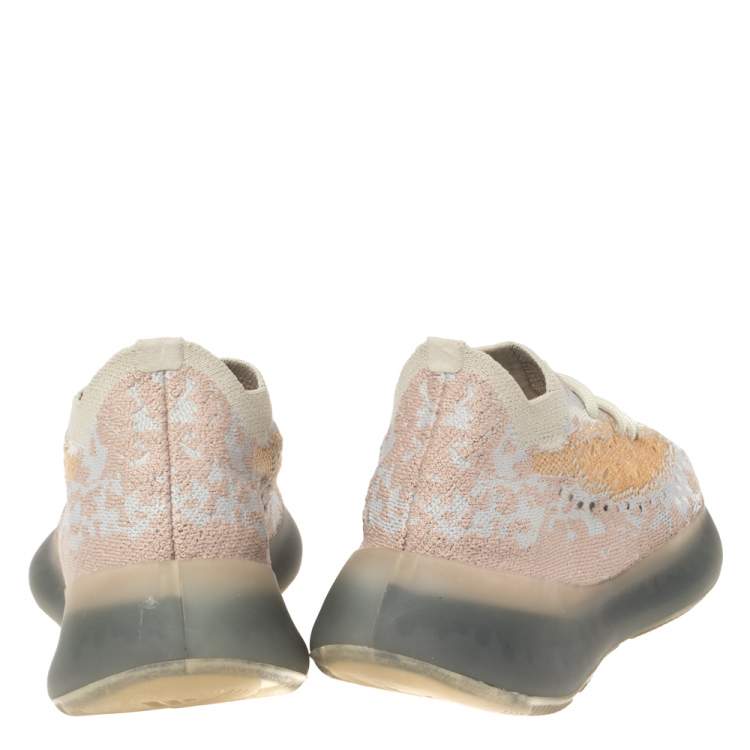 Pre Owned Yeezy x Adidas Pepper Cotton Knit Boost 380 Mist Reflective Sneakers Size 37.5